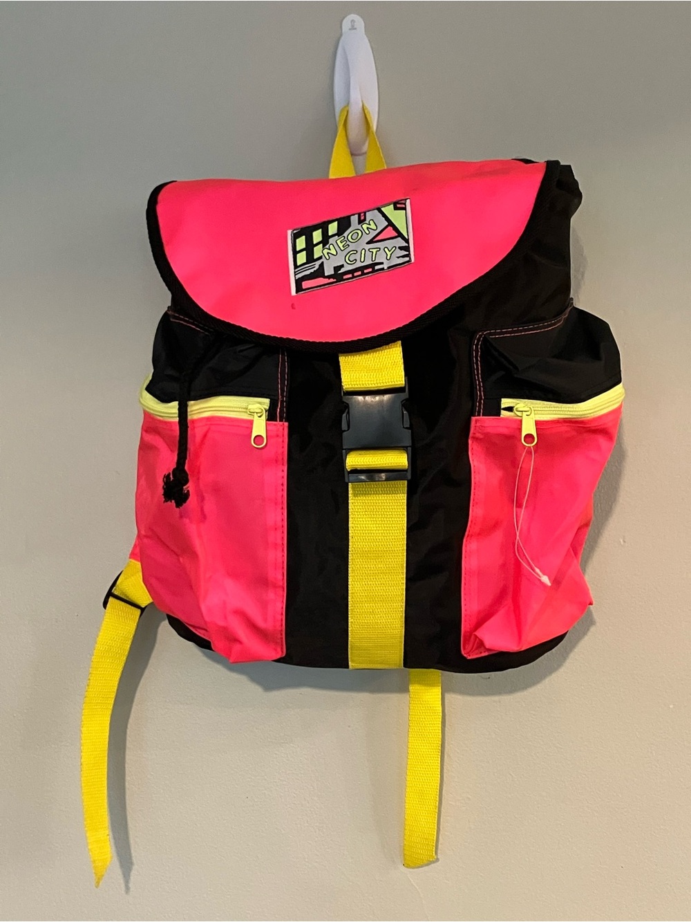 Vintage Neon City Backpack
